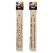 2x 8-hole Instrument with Music Recorder Soprano Descant Cleaning Rod MusicalToy