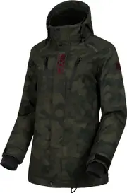 FXR Aerial 2025 Ladies Snowmobile Jacket, green, Size 3XL for Women