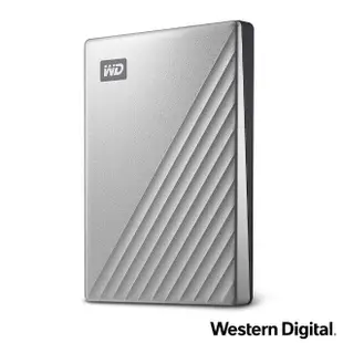 【WD 威騰】My Passport Ultra for Mac 2TB Type-C 2.5吋 行動硬碟 銀