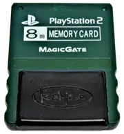 Dark Green Kemco Magic Gate Sony PS2 Memory Card PlayStation 2 8MB (Preowned)
