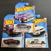 Hot Wheels Datsun Bluebird wagon 510 , Nissan Skyline Rs & Nissan Godzilla