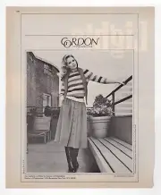 vintage 1980s magazine print ad GORDON of Philadelphia women's fashion beautiful