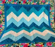 Handmade Cotton Patchwork QUILT Complete 61"x61"