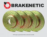 FRONT+REAR BRAKENETIC Sport Cross Drilled Brake Disc Rotors JCW GP 30.34213.22 (for: Mini)