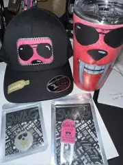 SWAG Golf Booster Haul. Hat, Ball Marker, Divot Tool, Mug. All New.
