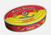 4 Cans X 425g Ayam Brand Sardines in Tomato Sauce Halal - Express Shipping