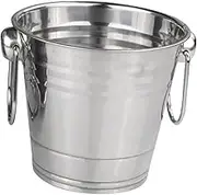 Stainless Steel Ice Cube Bucket with Handle Portable Wine Beer Cooling Container for Ktv Bars Hotels Design for Ice Storage and Party Use
