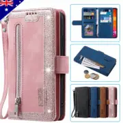 For iPhone 16 15 14 13 12 11 Pro Max Plus 8/7 SE Case Leather Wallet Flip Cover