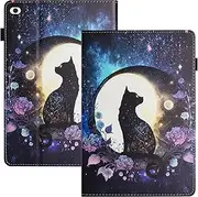 [LSPCASA] iPad mini 4 Case iPad mini 5 Case for iPad mini 1 2 3 4 5 Tablet PU + TPU iPad mini Case Supports Auto Wake/Sleep with Card Slots iPad mini 2 Case Cat