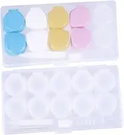 [Ipetboom] 2Pcs Portable Lens Cases Kit Eye Care Holders with Tweezer Picking Stick Material Compact Lens Storage Box for Travel Outdoor Activities Present for Sighted Friends