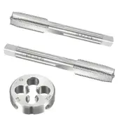 12mm x 1.25 HSS Metric Tap and Die Set Right Hand Thread,Tapping DIY Tool 3pc...
