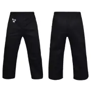 Dragon Gi Martial Arts Pants 8oz - Black - Kids & Adult Sizes - Morgan Sports