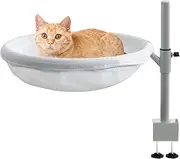Cat Hammock Nests - Indoor Elevated Cats Nest Accessories, Desktop Kitten Bed, Portable Pet Desks Perch Sleeping Beds, Adjustable Cats Shelf with Removable Washable Cover for Indoor Kittens Small Pets