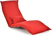 Japanese Chaise Lounge Chair Living Room Furniture Floor Seating Adjustable Foldable Upholstered Folding Lazy Lounger Sofa Bed