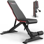 PASYOU Workout Bench Adjustable Weight Bench Press (9X4X3 Positions) | Streng...