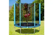 Everfit Trampoline 6FT Kids Trampolines Safety Net Pad Round Blue