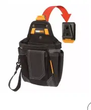ToughBuilt ClipTech™ Tool Belt Site Manager 9-Pocket Pouch Phone & Notepad Pcts