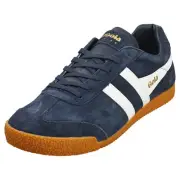 Gola Harrier Mens Classic Sneakers in Navy White - 8 US