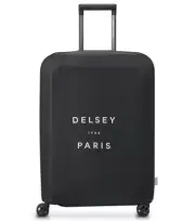 Delsey Suitcase Cover - Medium (Fits 66 cm - 76 cm Suitcase) - Black