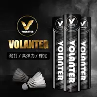 在飛比找PChome24h購物優惠-VOLANTER 瓦倫特 白標羽球 白標羽毛球 一箱十筒｜A