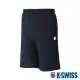 【K-SWISS】棉質短褲 Solid Logo Shorts-男-黑(106119-008)