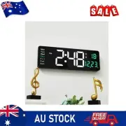 16 Large LED Digital Wall Clock With Temperature Date Day Easy Installation