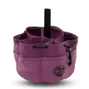 Graintex GB2895 Grab Bag Purple Color Rip-stop Canvas 18 Pockets Drawstring C...