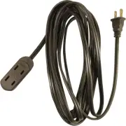16/2 6Ft Brown Extension Cord with 3 Outlets