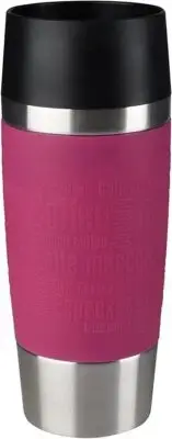 Emsa 513550 Travel Mug Insulated Drinking Cup with Quick Press Closure, 360 ml,