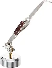 Veemoon Anti-static Rebound Clip Tweezers Precision Tweezers for Jewelry Craft Soldering Nonslip Grip