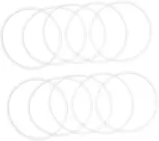 JECOMPRIS 10pcs Washer Sealing Ring Sealing Water Filter Wrench Filter Replacement Spa Pump Pool Pump Gasket Seal Spa Filter Seal Assortment Seal Gasket White