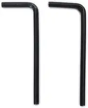 Musiclily Basic 1/8" Steel Guitar Allen Key Hex Wrench for USA Standard Fender Truss Rod Adjustment, Black (Set of 2)