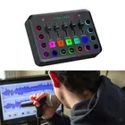 Audio Mixer Compact Sound Board Mixing Console for Performance Computer Home