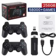 GD10 Plus 4K HD Game Console Stick with 2.4G Wireless Controllers for N64/PSP/PS