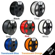 WYZworks Premium TPU SOFT 1.75mm 3D Printer Filament1kg/2.2lb MakerBot Monoprice
