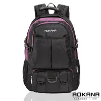 在飛比找PChome24h購物優惠-AOKANA奧卡納 台灣釦具 防潑水護脊紓壓電腦後背包(紫/