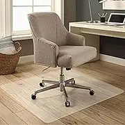 Wooden Floor Chair Mat, Clear Floor Protector, 1.5 mm Thick Floor Protector, Anti Scratch, PVC Chair Mat for Rolling Low Pile Carpet Clear Office Mat(60 * 180CM)