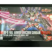 New Bandai RX-0 Full Armor Unicorn Gundam, Destroy Mode/Red Color Ver.