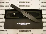 RAZOR BLADES COMMANDO TITANIUM G10 BOWIE HUNTING CAMPING FISHING KNIFE