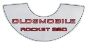 Rocket 350 2BBL Small Air Cleaner Decal 1967-1972 Olds Cutlass and 442 Models