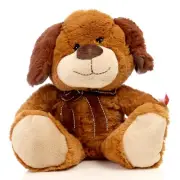 10" Jackon Soft Plush Toy Stuffed Animal Brown Dog | Kid Birthday Toy Gift