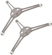 EXHUMKY 2Pcs Microwave Turntable Tripod Roller Ring Plastic Oven Tray Stand Holder for Space Saving Support Efficient Heat Distribution and Versatile Use