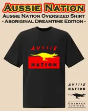 Aussie Nation Kangaroo Aboriginal Australia Dreamtime Australian Oversized Shirt