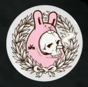 Jeremy Fish Decal 6" STICKER Silly Pink Bunneez Skull NEW X-Large SF Skateboard