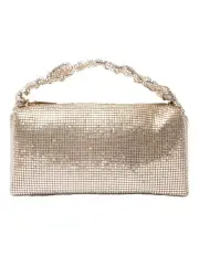 [NINA] Trixie Bag in Light Gold Mesh