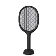 P1 Electric Mosquito Swatter Insect Bug Fly Mosquito Dispeller 360nm UV Light Double Size Anti-electric Shock Net from xiaomi youpin BLACK COLOR