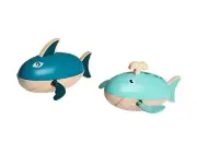 Toyslink Wooden Wind-up Water Shark/Whale Eco Quality Gift Colorful Toy Kid Bath