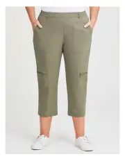 [Taking Shape] Castaway Cargo 3/4 Pocket Pant in Khaki