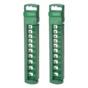 2pcs Socket Organizer 1/4" Drive 10 Slots Portable Shallow Socket Rail Holder