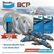 F+R Disc Rotors Brake Pads for Saab 900 2.0L 2.3L 2.5L 96-96 19mm Frt Pad Thick (for: Saab)